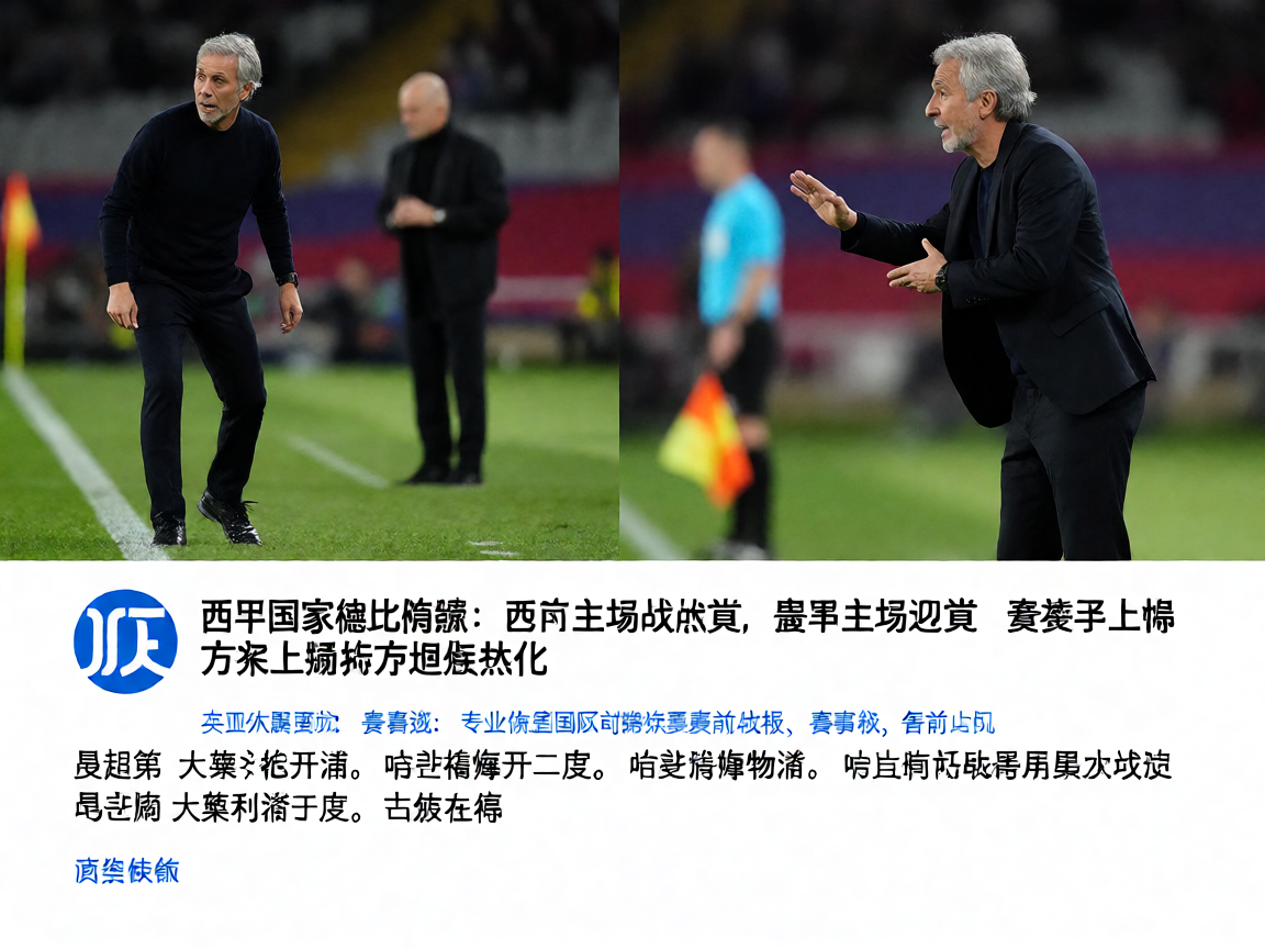 足球教练在场边战术布置